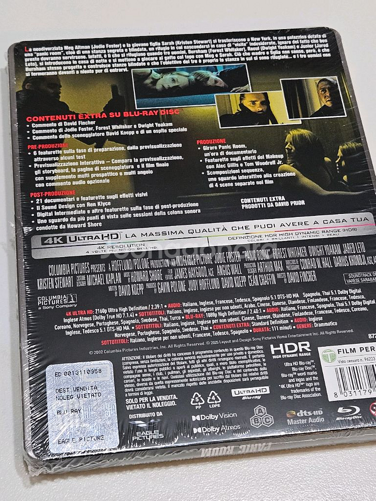 미개봉 패닉룸 4k 스틸북 판매--1