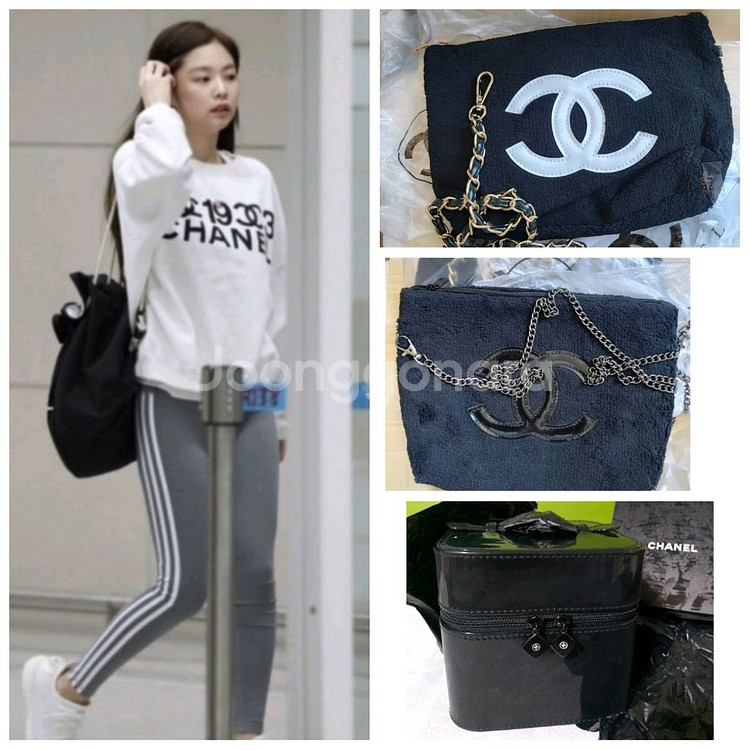 샤넬 정품 깜봉 지퍼라운드 장지갑 가방--8