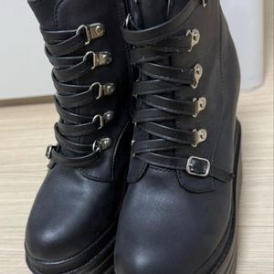 여자 15cm 굽 신발 부츠 콘서트화 코스프레 245