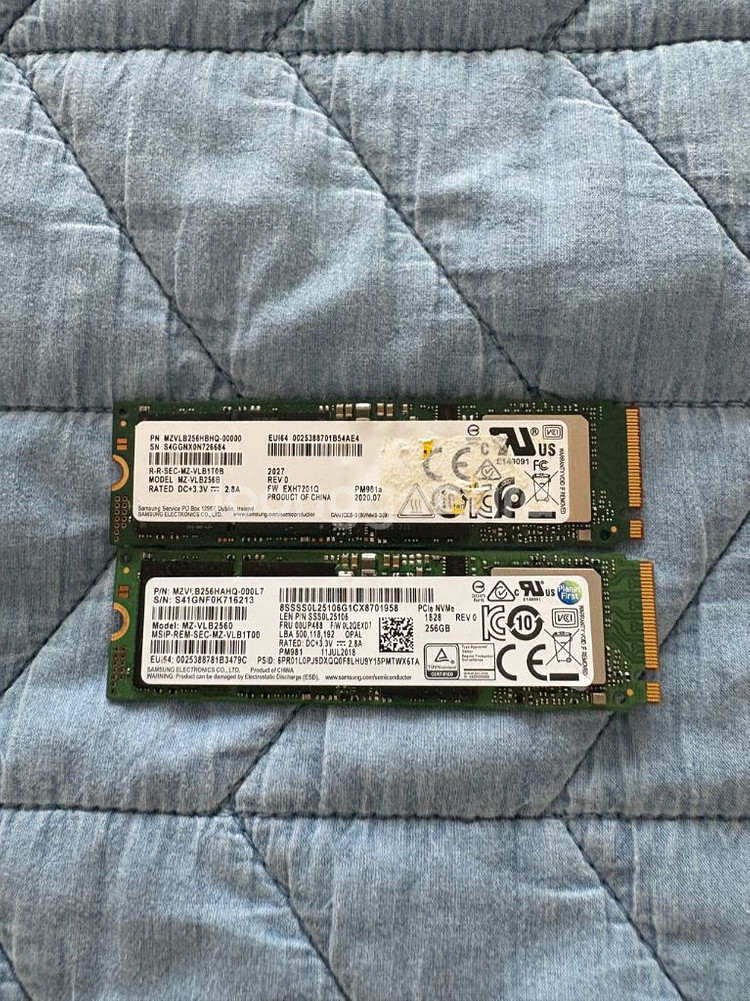 심성 256 SSD NVME 2개 판매합니다--0