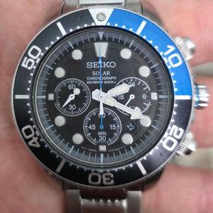 세이코(SEIKO) 솔라 태양광 크로노그래프 SSC01
