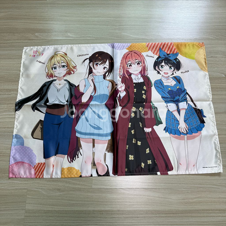 렌탈여친 여친빌리겠습니다 방꾸 태피스트리 미소녀 피규어--5