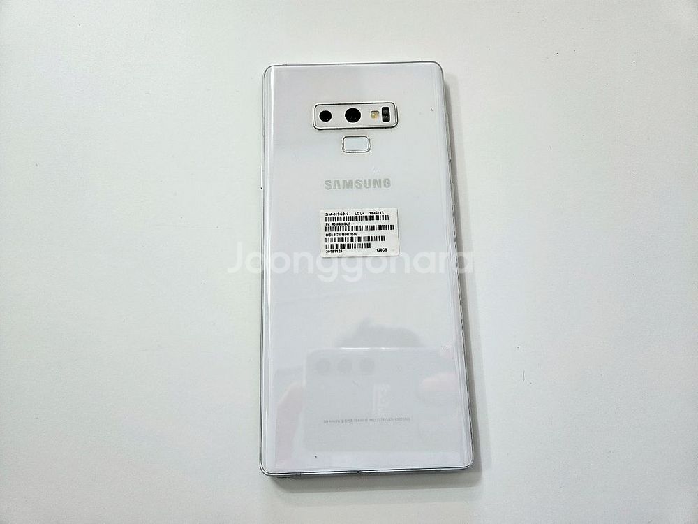 노트9 화이트 128G lgu A급--0