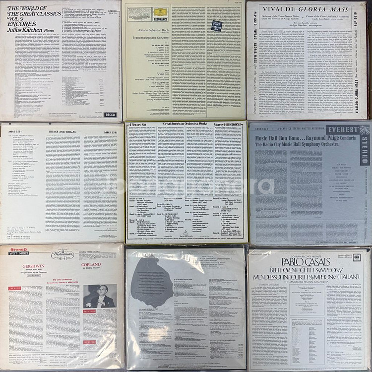 클래식 LP 바이닐 29개 바흐 베토벤 브람스 등--5