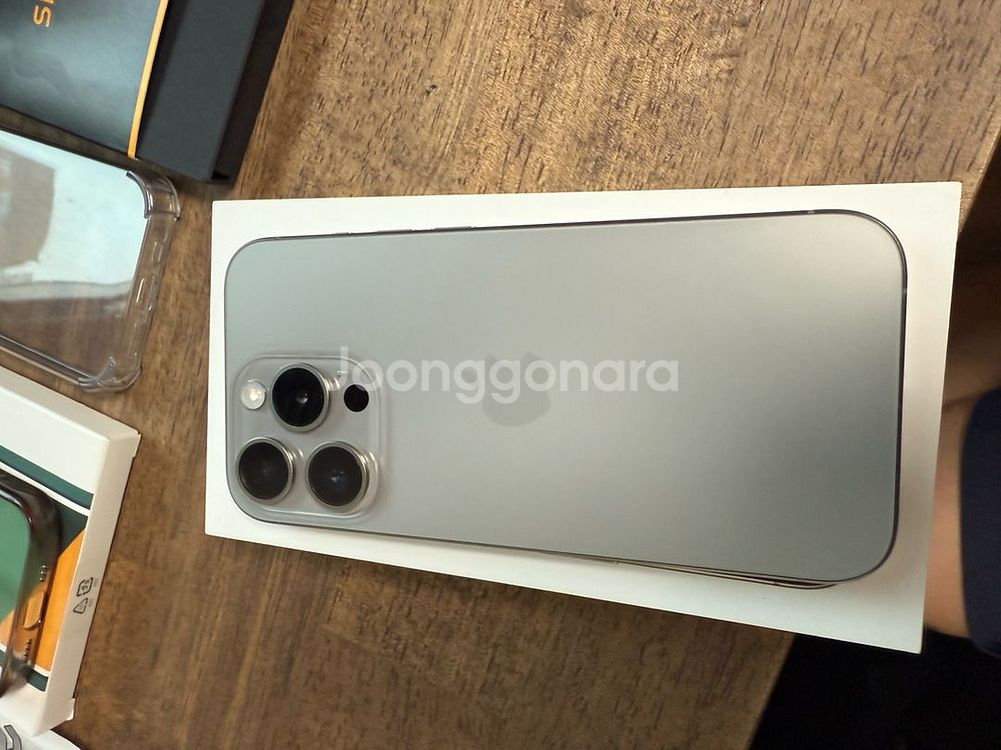아이폰15프로 256g 티타늄 에플케어 자급제--6