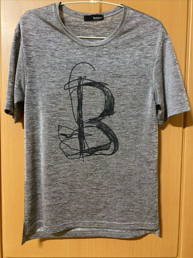 보니스팍스 레터링 반소매티--0