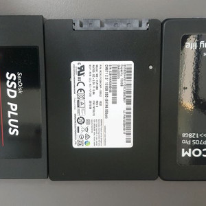 ssd 120gb 1장, 128gb 2장 총3장 일괄