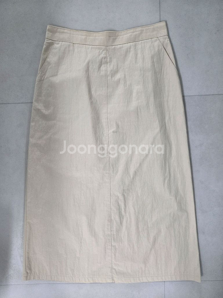 모아빈 wash cool skirt / h라인 스커트--2