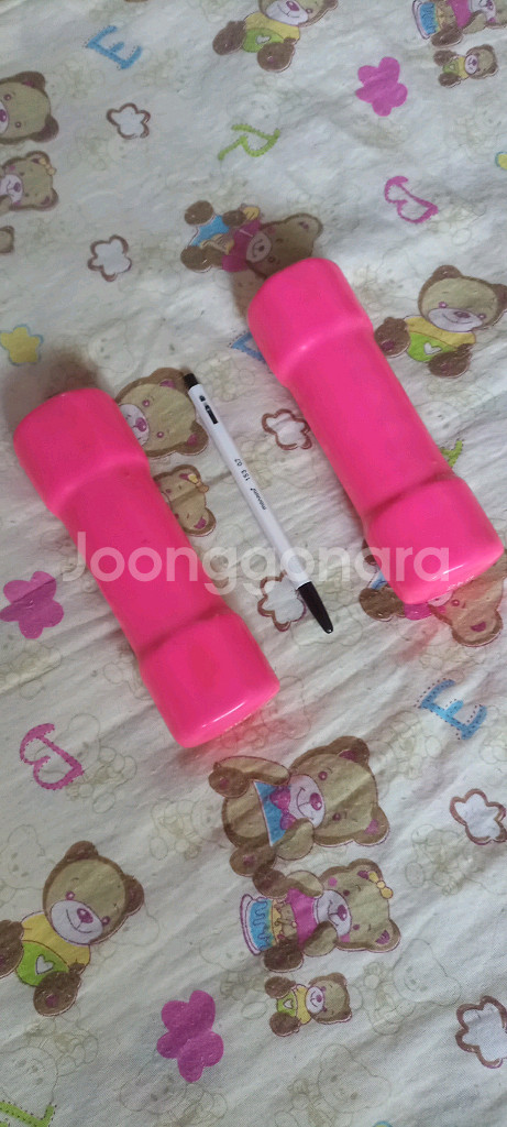 덤벨 2kg 핑크 아령 (2개 일괄) dumbell--2