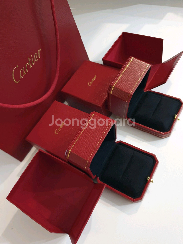 까르띠에 정품 팔찌 케이스, 반지 케이스--1
