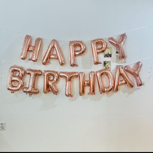 생일 호일풍선 로즈골드 160개 일괄 팝니다