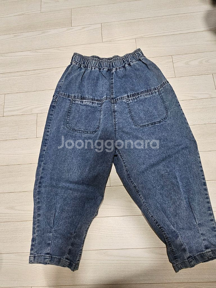 여성 데님 배기 팬츠 새상품 2종--0
