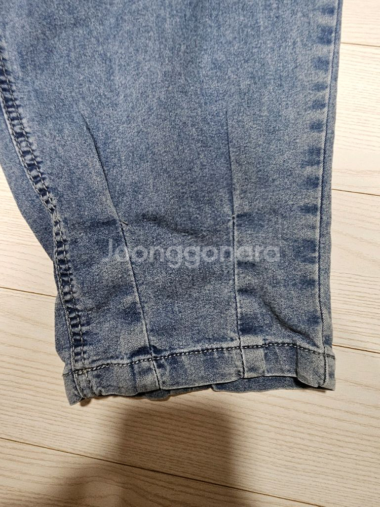 여성 데님 배기 팬츠 새상품 2종--1
