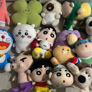 짱구 치이카와 도라에몽 뚱이 맹구 그로밋 인형