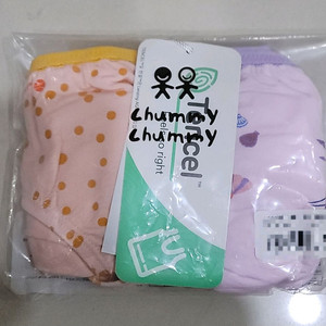 첨이첨이 여아삼각팬티 60호 텐셀원단 2매입 1세트