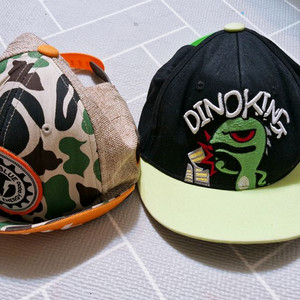 유아 아동용 스냅백 모자 2개