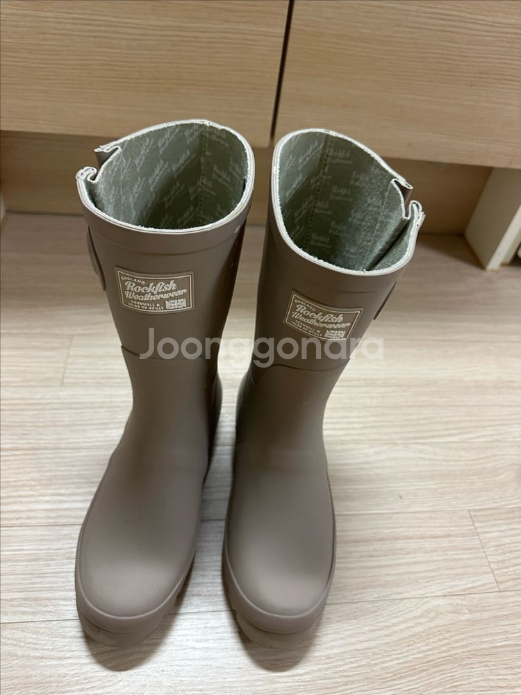 락피쉬 레인부츠 코코아 37사이즈 235--0