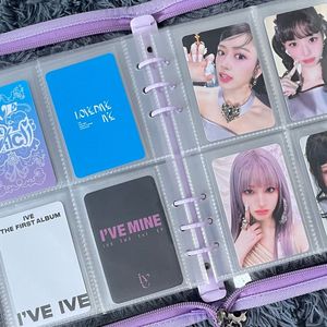 6공 지퍼바인더 보라 판매 양도 속지 포함