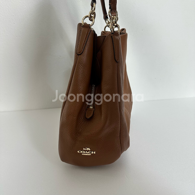 COACH 코치 가죽 토트백 핸드백 가방--2