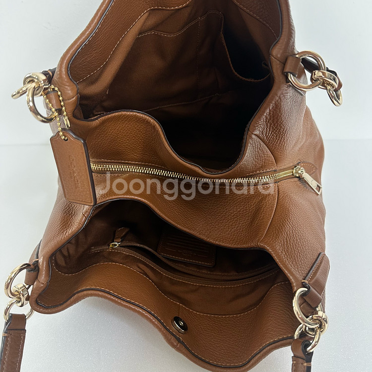 COACH 코치 가죽 토트백 핸드백 가방--6