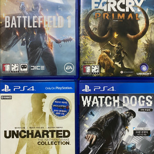 플스4 ps4 cd게임타이틀 4종 일괄