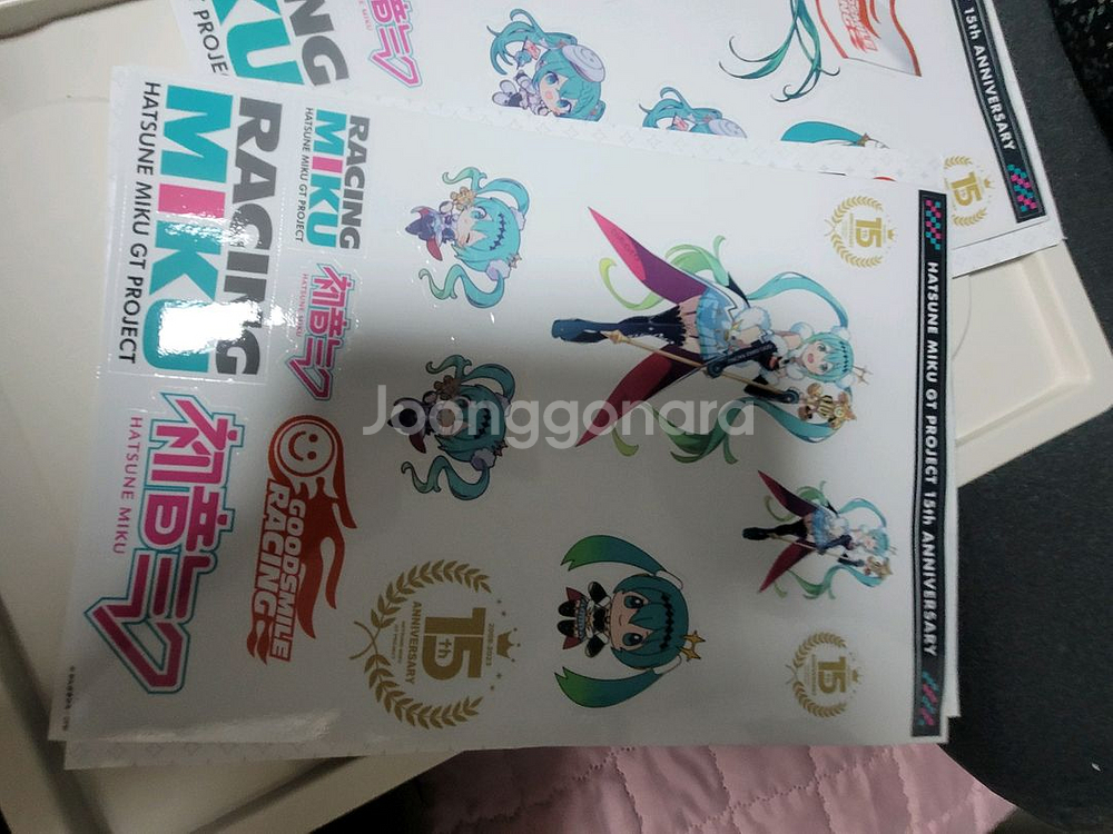 레이싱미쿠 쿠지 스티커 하츠네미쿠--1