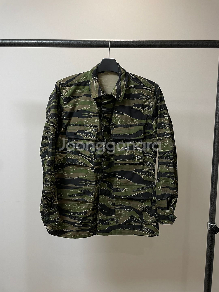 (S) 프로퍼 타이거카모 BDU 밀리터리 자켓--0