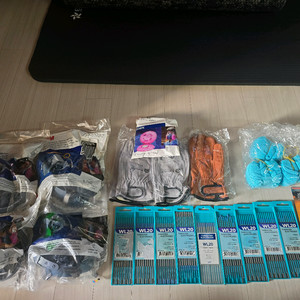 용접용품세트 용접마스크 용접장갑 텅스텐
