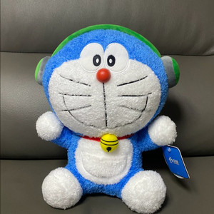 도라에몽 헤드셋 뽀글이 중형 인형