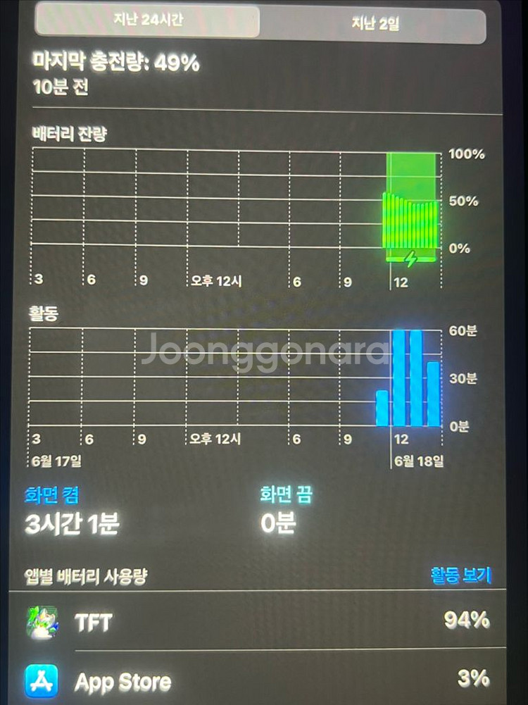 아이패드 10세대64기가 5번사용 sss급 조회가능--5