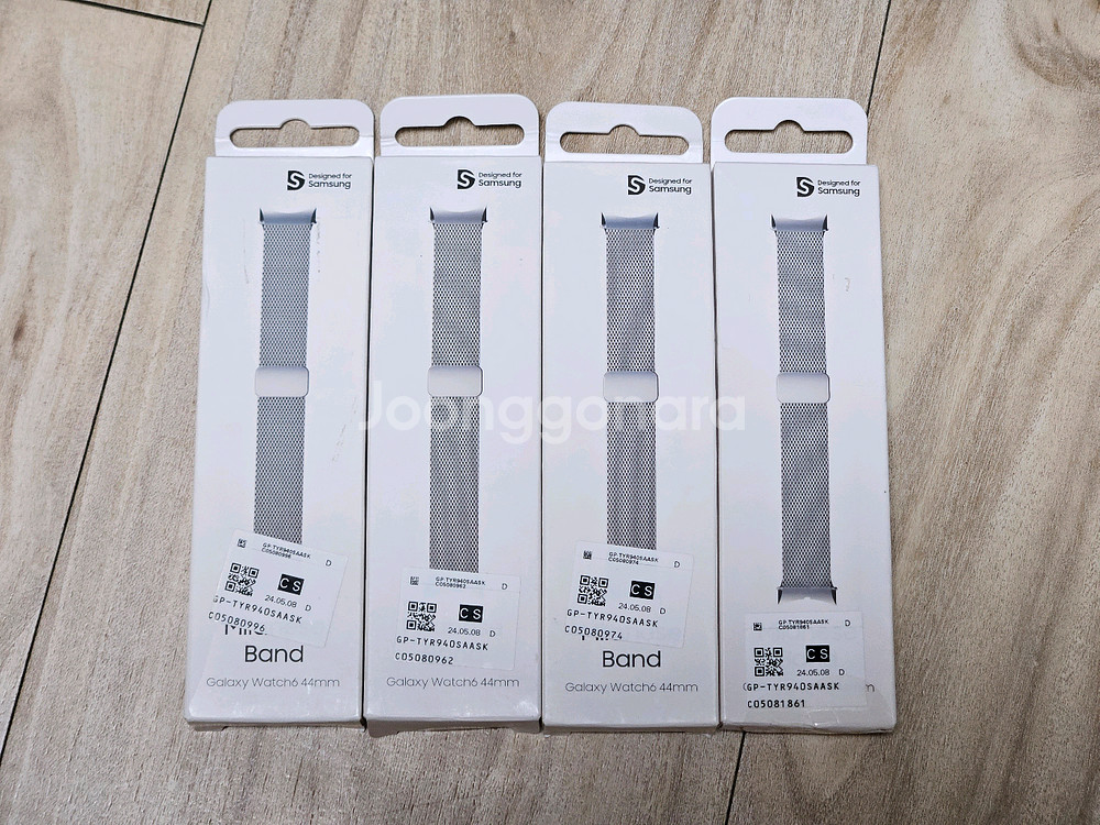 갤럭시 워치6 44mm 밀레니즈 스트랩 실버--0