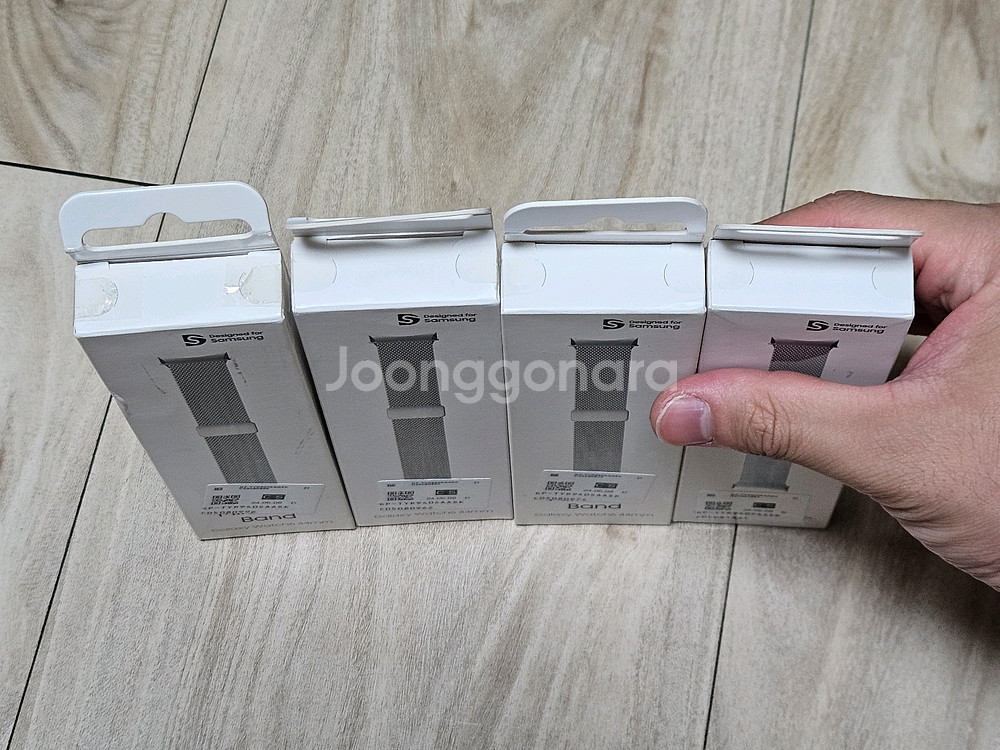 갤럭시 워치6 44mm 밀레니즈 스트랩 실버--1