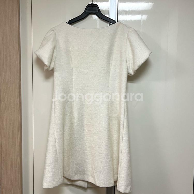 멜라운지 울 금장 퍼프 미니원피스 셀프웨딩 브라이덜샤워--6
