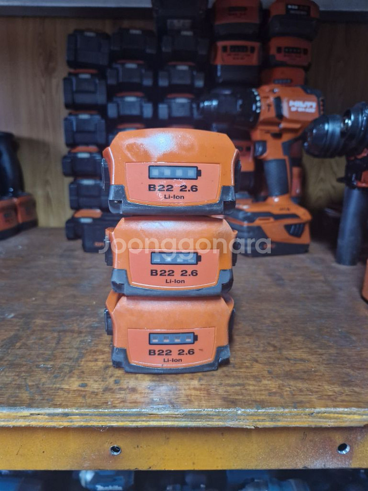[HILTI]힐티배터리 B22 2.6AH 거의새거 개당--0