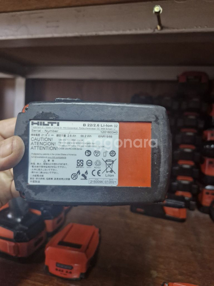 [HILTI]힐티배터리 B22 2.6AH 거의새거 개당--6