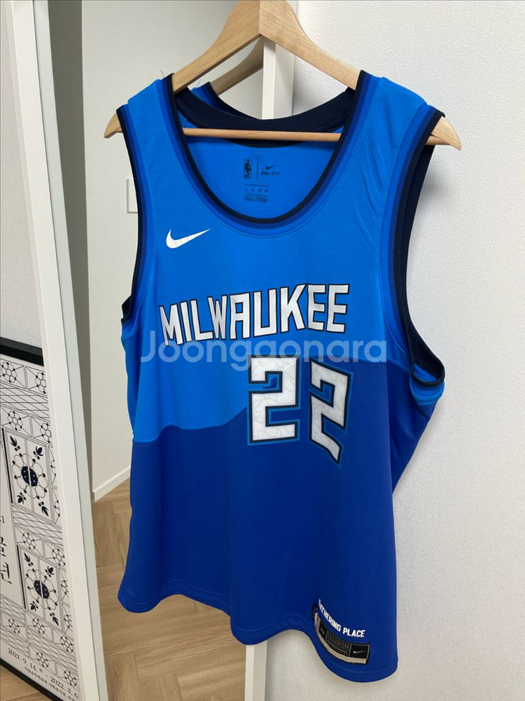 NBA 나이키 스윙맨 져지(XL),밀워키--0