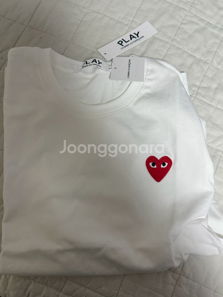 꼼데가르송 반팔티 새상품--0