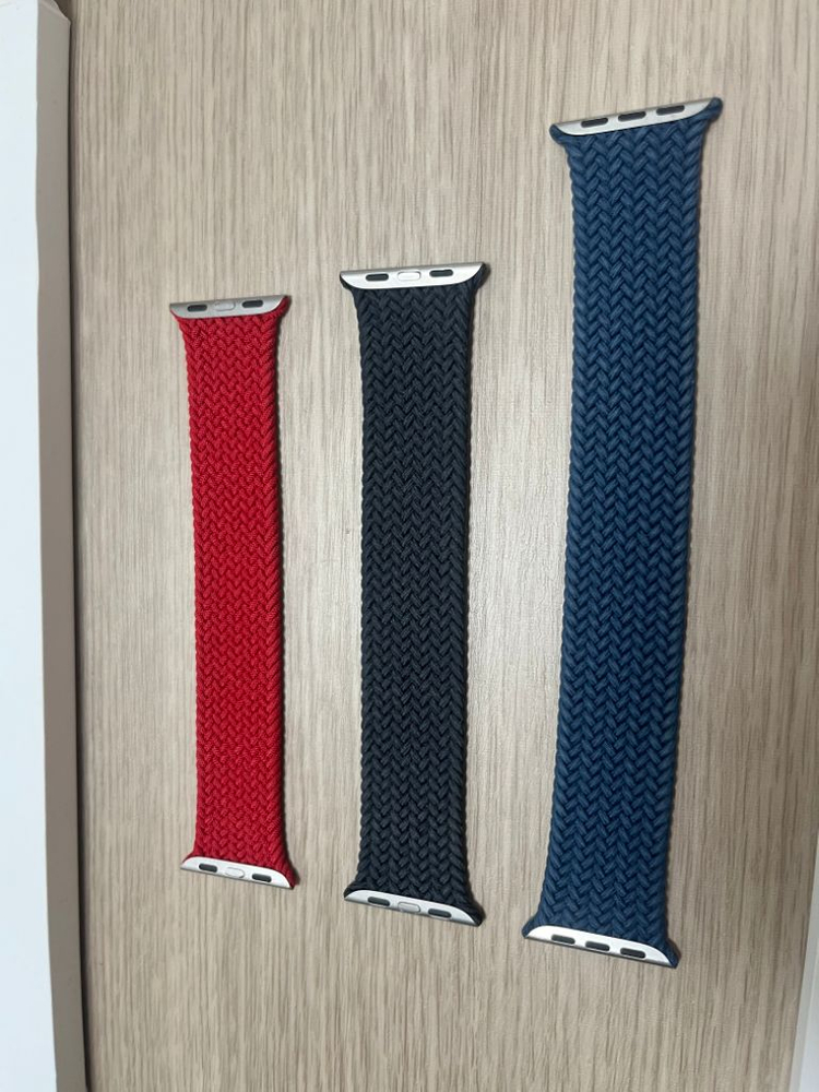 애플워치 브레이드 솔로루프 미드나잇 블루 블랙 이미지