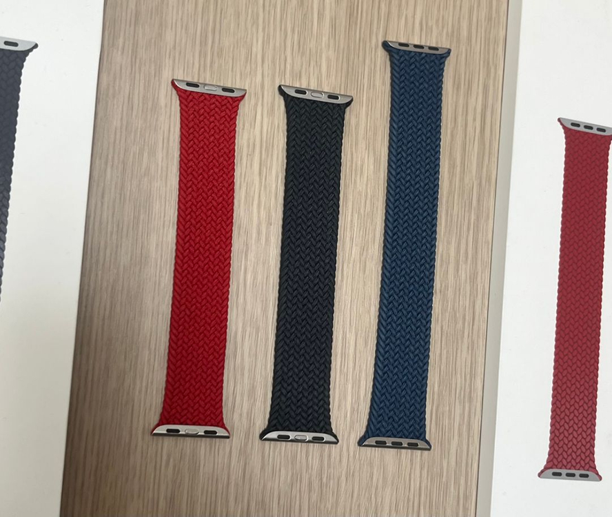 애플워치 브레이드 솔로루프 미드나잇 블루 블랙 이미지