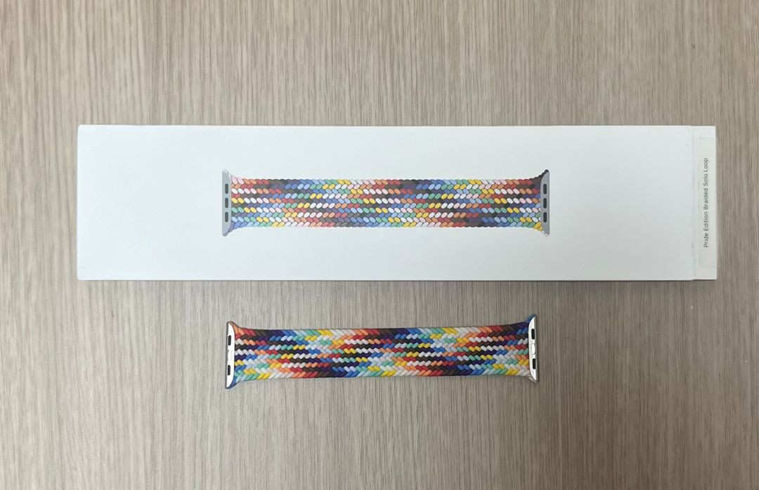 애플워치 브레이드 솔로루프 미드나잇 블루 블랙 이미지