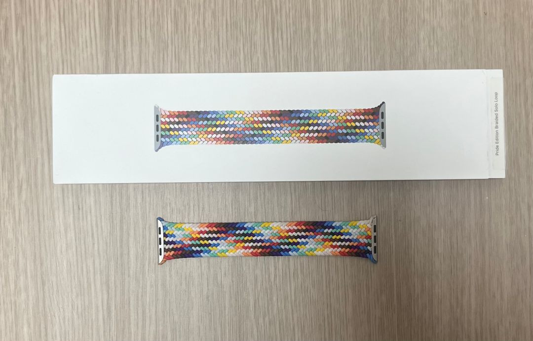 애플워치 브레이드 솔로루프 미드나잇 블루 블랙 이미지