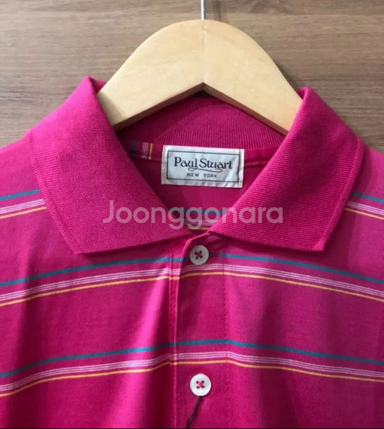 [새상품] PAUL STUART 카라 반팔티셔츠 (55--2