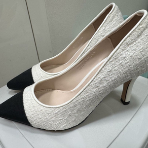 새제품) 트위드 배색 구두