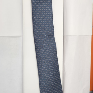 에르메스 크라바트 7 트윌 넥타이 새재품