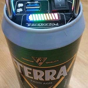 캠핑 갬성 맥주캔 파워뱅크 맥뱅(12.6V 14A).