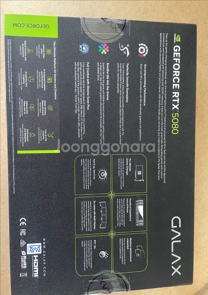 GALAX 지포스RTX5080 BLACK OCD7 16--2