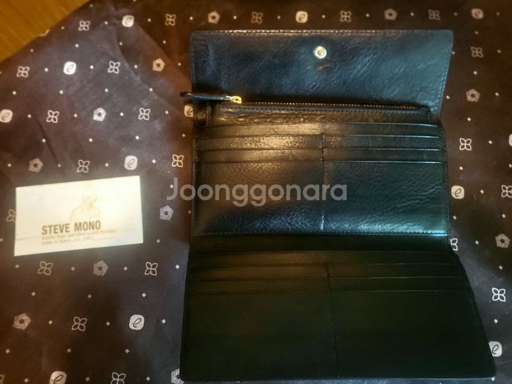 [미사용 새상품] 스티브모노 가죽 장지갑--5