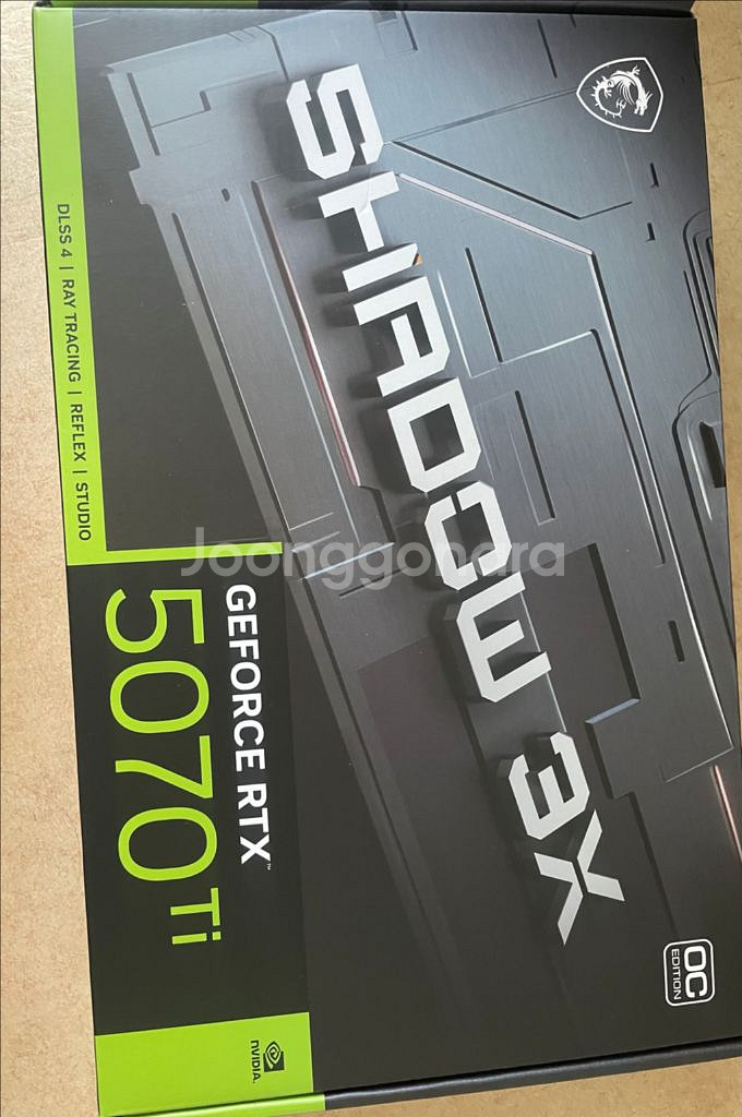 MSI RTX 5070 Ti Shadow XE 새상품--0
