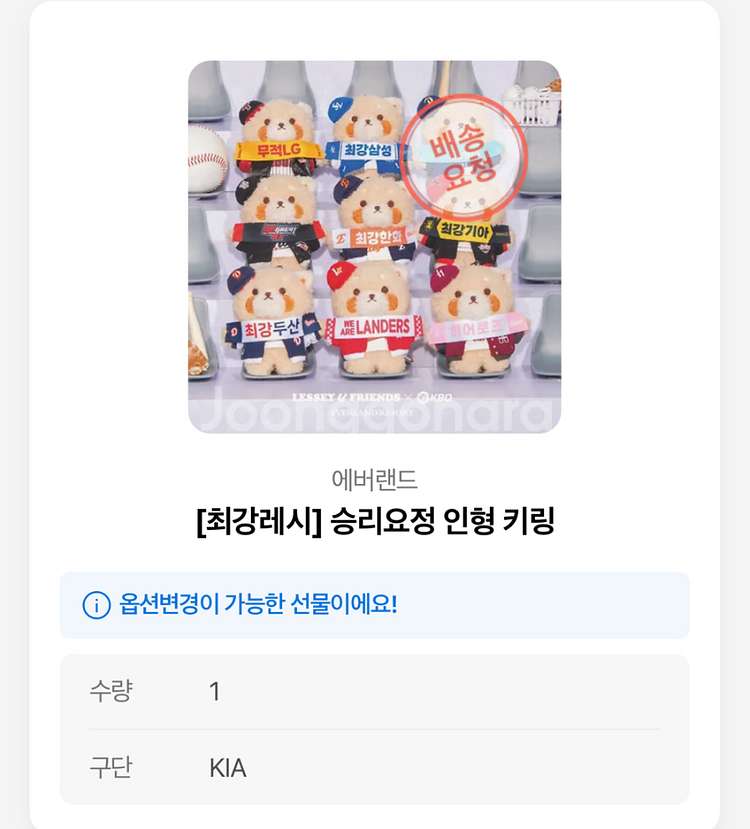 최강레시 승리요정 기아 키링--0