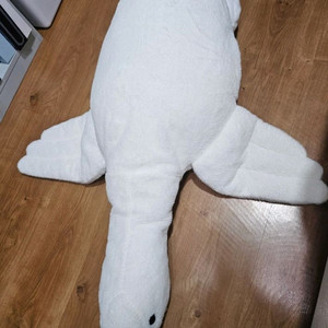 큰 흰색 오리 인형(구스) 130cm